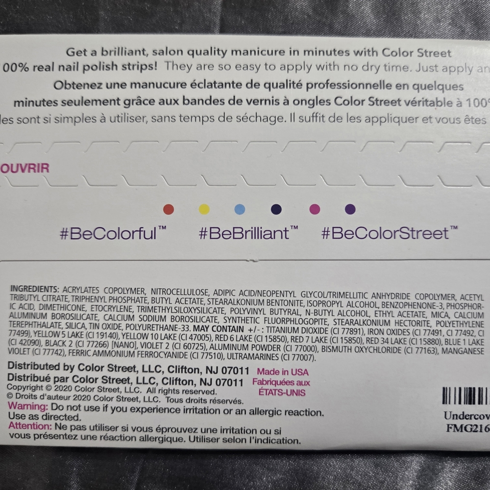 Color Street Glitter Nail Polish Strips - Undercover - Picture 2 of 2
